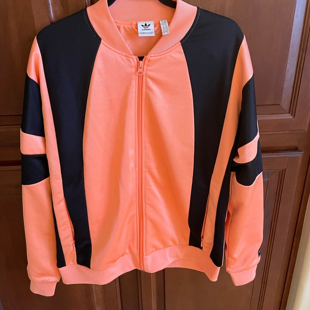 Adidas women’s sports track jacket size Large